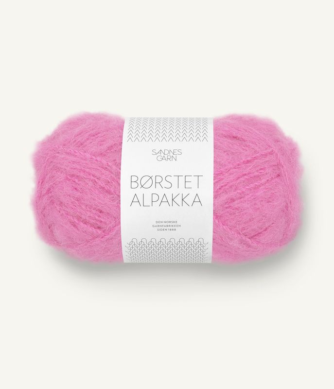 Børstet Alpakka 4626 Shocking Pink